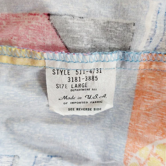 Unique Vintage Pineapple Print Men's Swim Shorts L - Picture 3 of 8